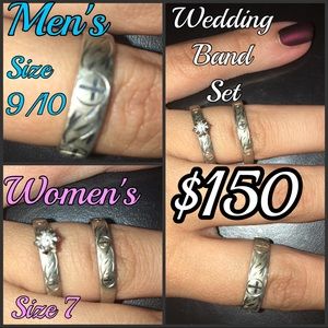 Complete Wedding band set (men and women)